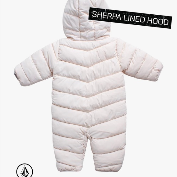 Volcom Baby Snowsuit – Hooded Fleece Lined Warm Winter Jumpsuit – 6-9 M - Picture 8 of 9